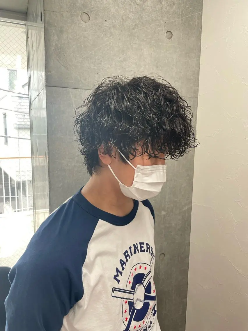 パーマ メンズ メンズモテパーマ💙 fuwaのヘアスタイル