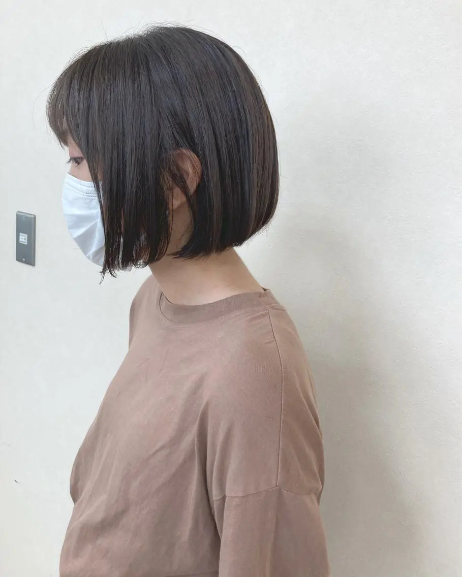 ショート カラー 切りっぱなしボブ ショートボブ ハンサムショート アッシュ ベージュカラー カット ヘアカラー トリートメント 初めてのショート お任せください✂️のヘアスタイル