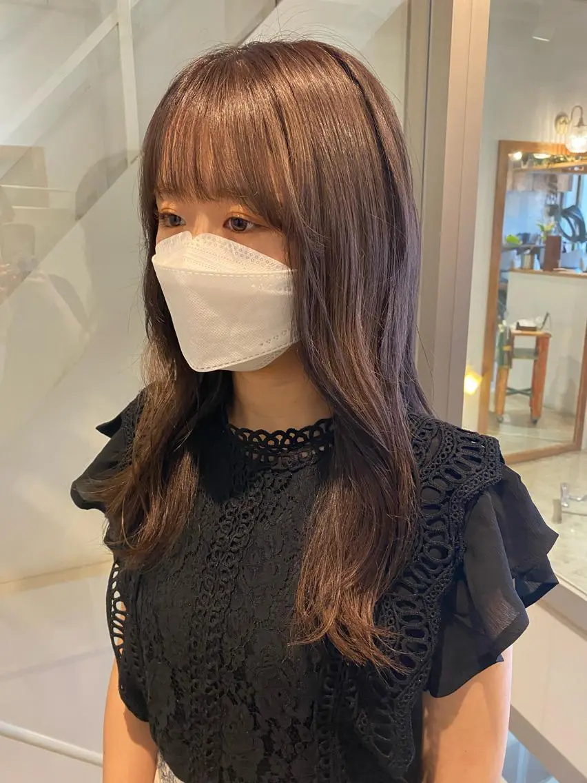 セミロング カラー ダークグレー ダークグレージュ グレージュ ヨシンモリ salon MISAHIのエステ・リラクイメージ