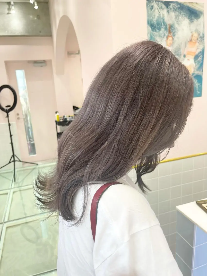 ミディアム ヘアカラー トリートメント 店長 小池アキトのヘアスタイル