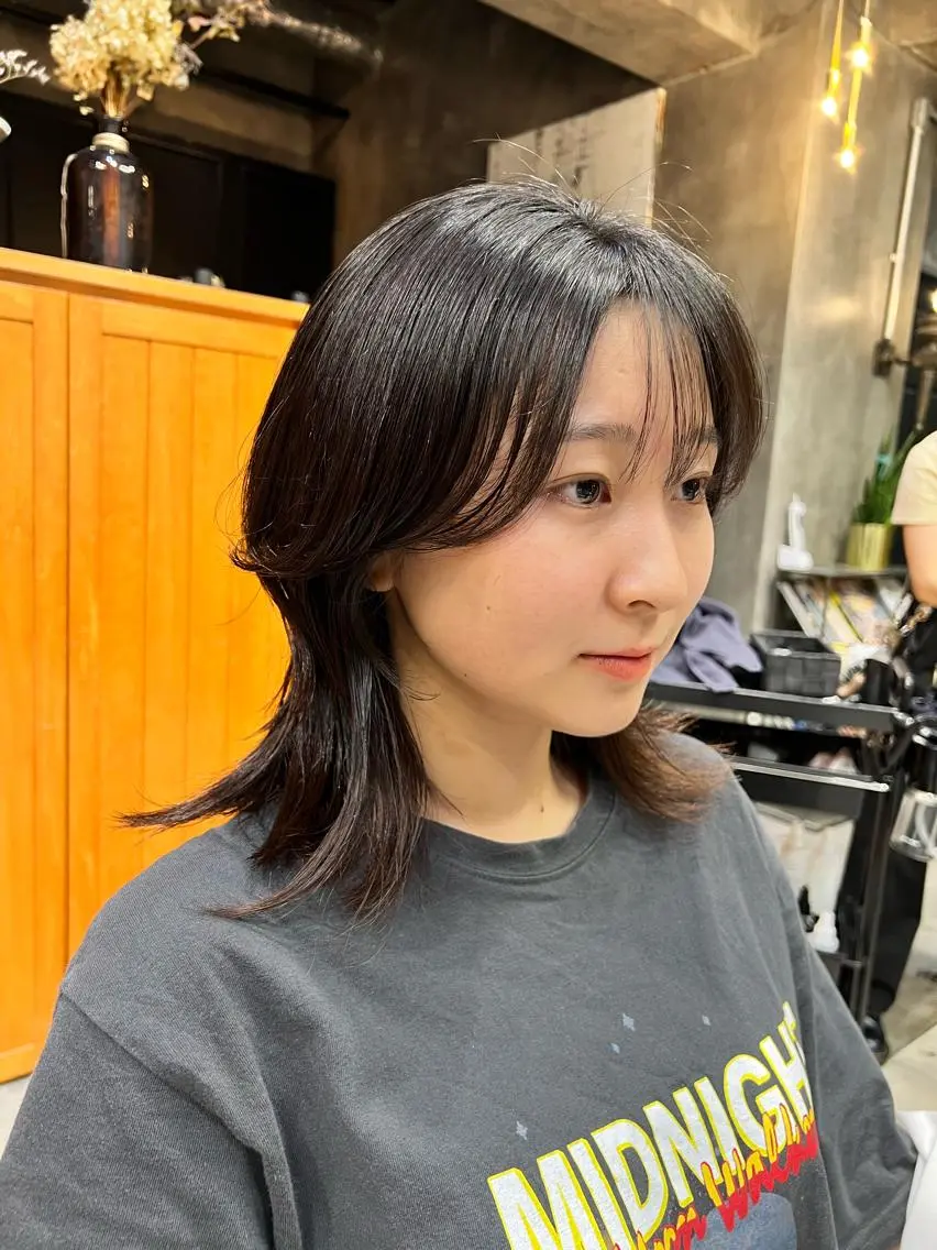 ミディアム カラー 圧倒的デザイン力 店長🎨RENAのヘアスタイル