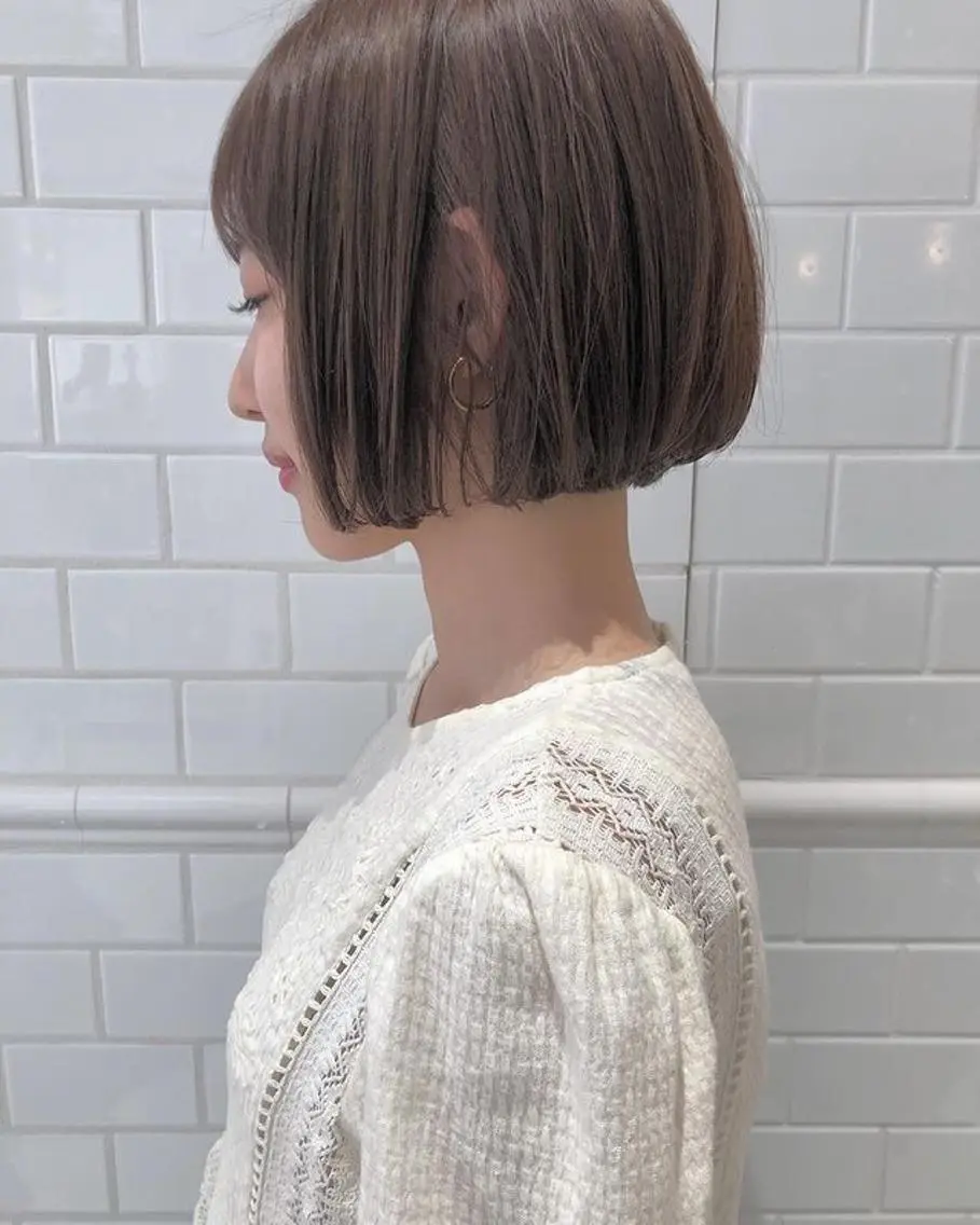 ショート ボブ 髪質改善 すずきひじりのヘアスタイル