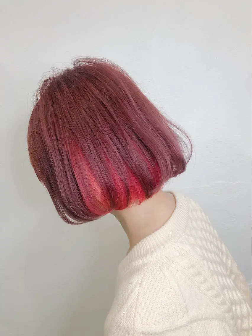 ショート カラー ヘアアレンジ ブリーチ トリートメント メンズスタイル ly本厚木のヘアスタイル