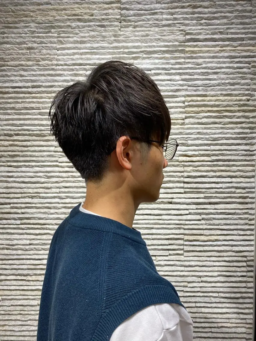 ショート メンズ マッシュ ツーブロック 刈り上げ カット ✨ハイトーン カラー福岡拓也✨のヘアスタイル