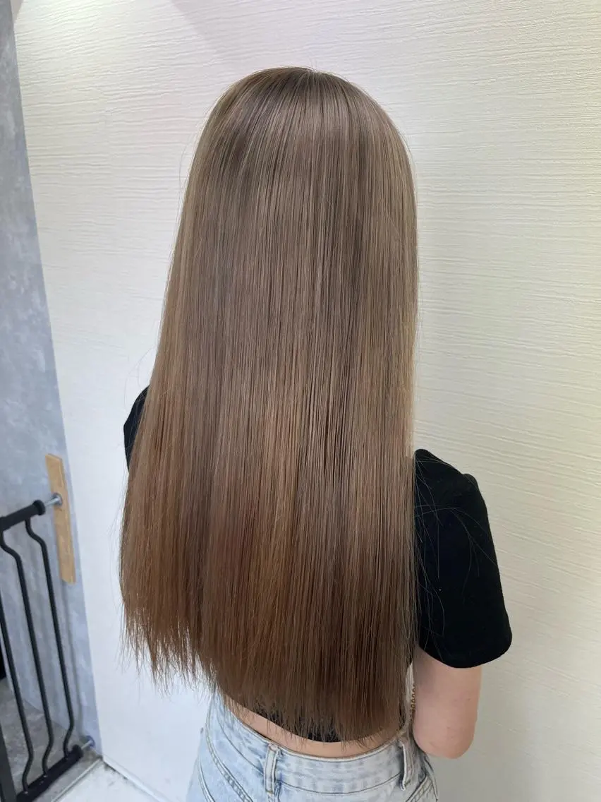 ロング ヘアカラー トリートメント 韓国ヘア🇰🇷 RYOTAのヘアスタイル