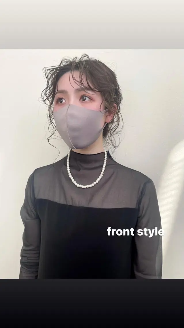 ミディアム ヘアメイク new meのヘアスタイル