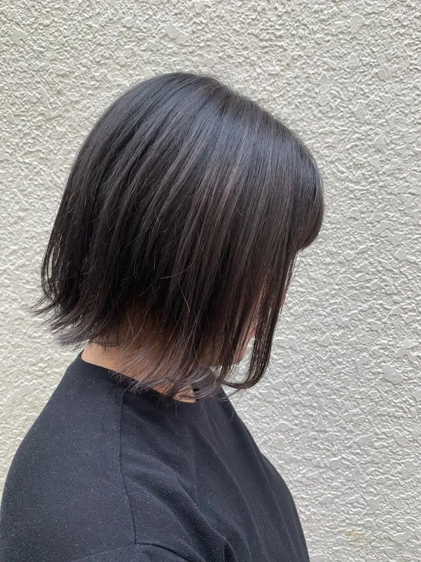 ショート カラー アッシュ アッシュグレー アッシュグレージュ ダークグレー ダークグレージュ カット Sachiko ❤︎‬Pressのヘアスタイル