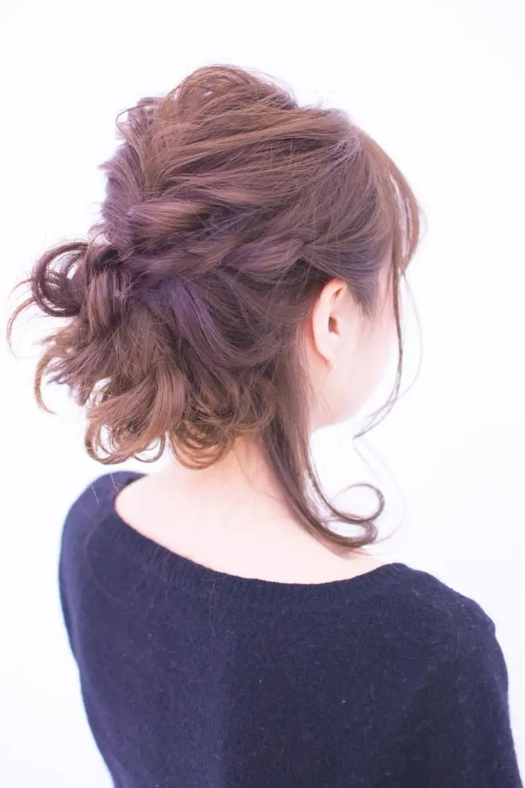 ヘアアレンジ ヘアセット 菅井 友道のヘアスタイル
