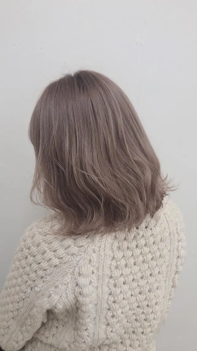 ミディアム カラー ヘアアレンジ 🪞韓国🤍大人っぽ 艶髪🤍FRUITSのヘアスタイル