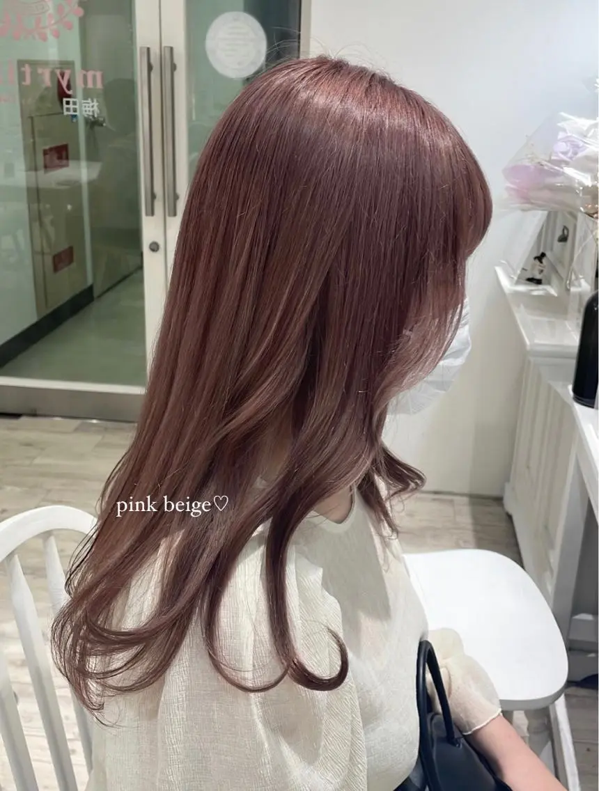 ロング Himawari♡ 柔らかいカラーのヘアスタイル
