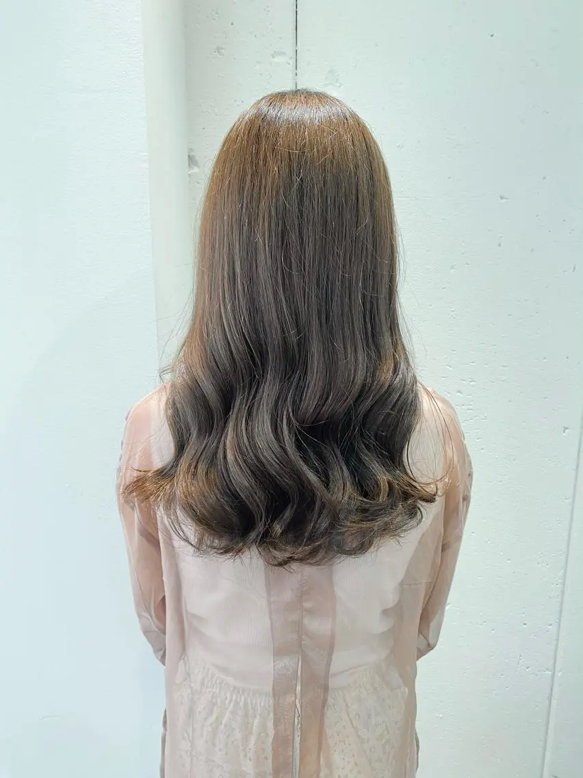 ロング カラー 似合わせレイヤー 阿波座/ふじむらのヘアスタイル