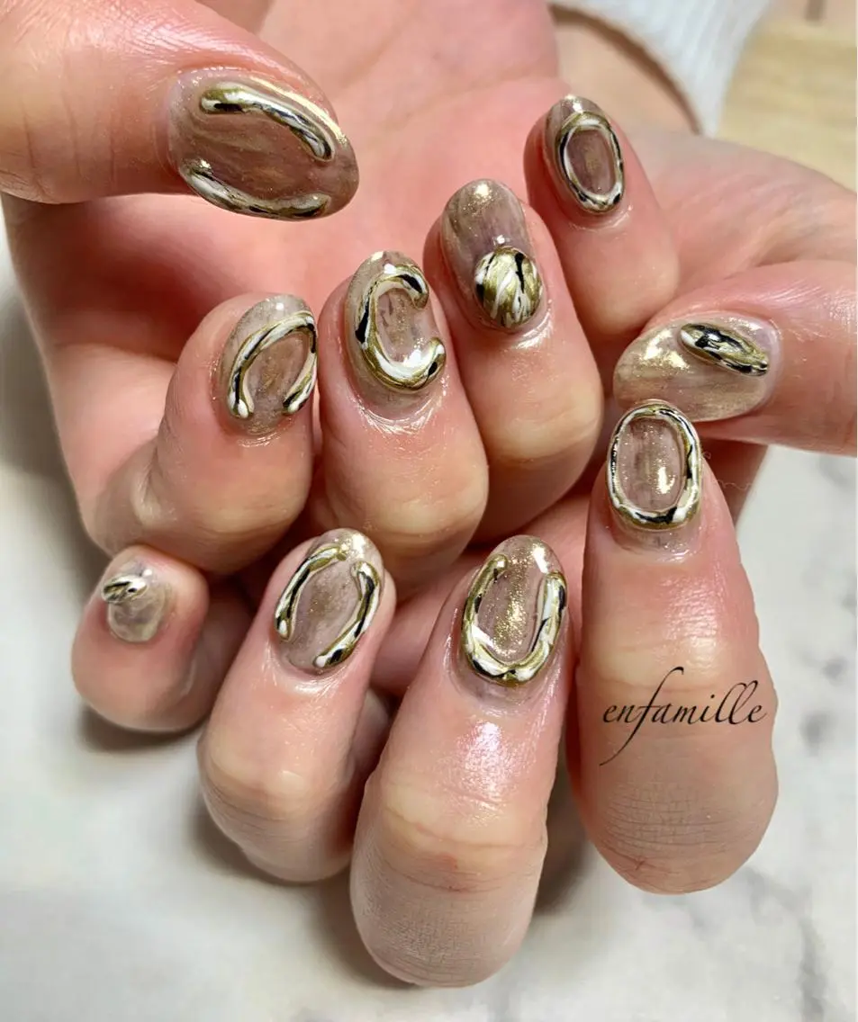 ネイル ハンドネイル nail salon en familleのネイルデザイン