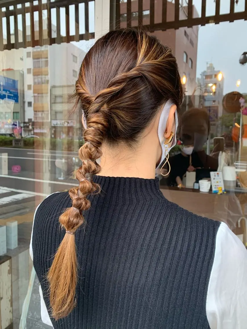 ロング ヘアアレンジ イワタ マハ/ minim hairのヘアスタイル