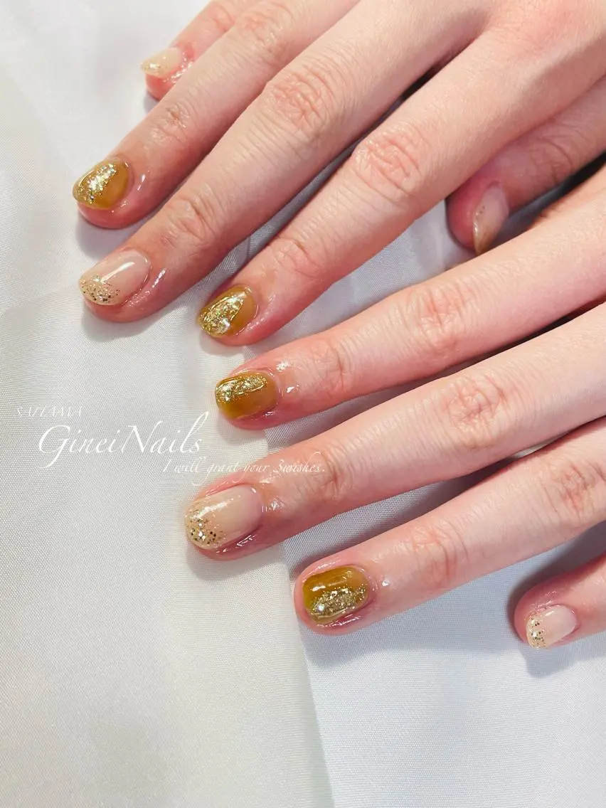 ネイル キラキラネイル Genie Nailsのネイルデザイン