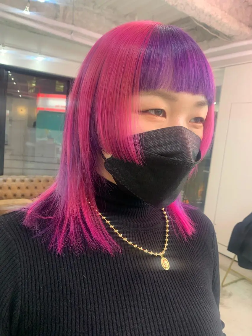 ショート カラー ヘアアレンジ 🧨ブリーチー×ボブ レイヤー💎じゅえるのヘアスタイル