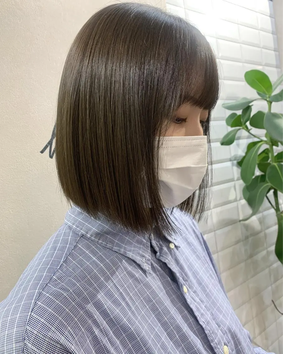 ショート カラー ブリーチ ブリーチなしカラー hubhair レイヤー/透明感のヘアスタイル