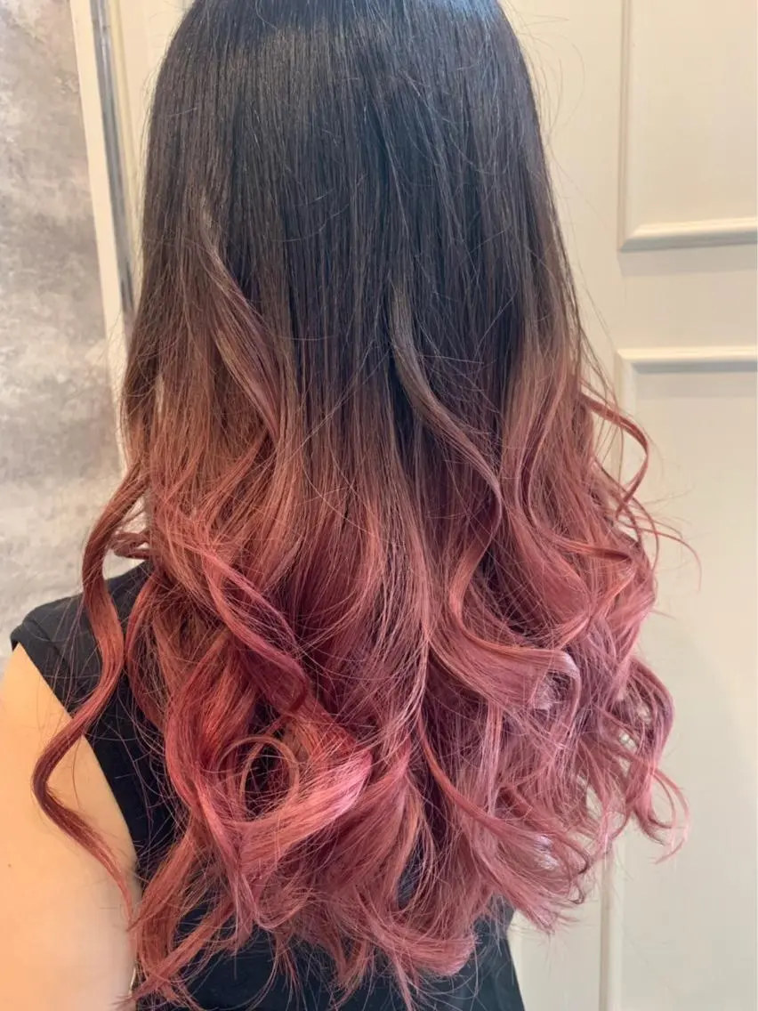 セミロング カラー ピンクカラー 🫟Blanco🫟 Color&Careのヘアスタイル