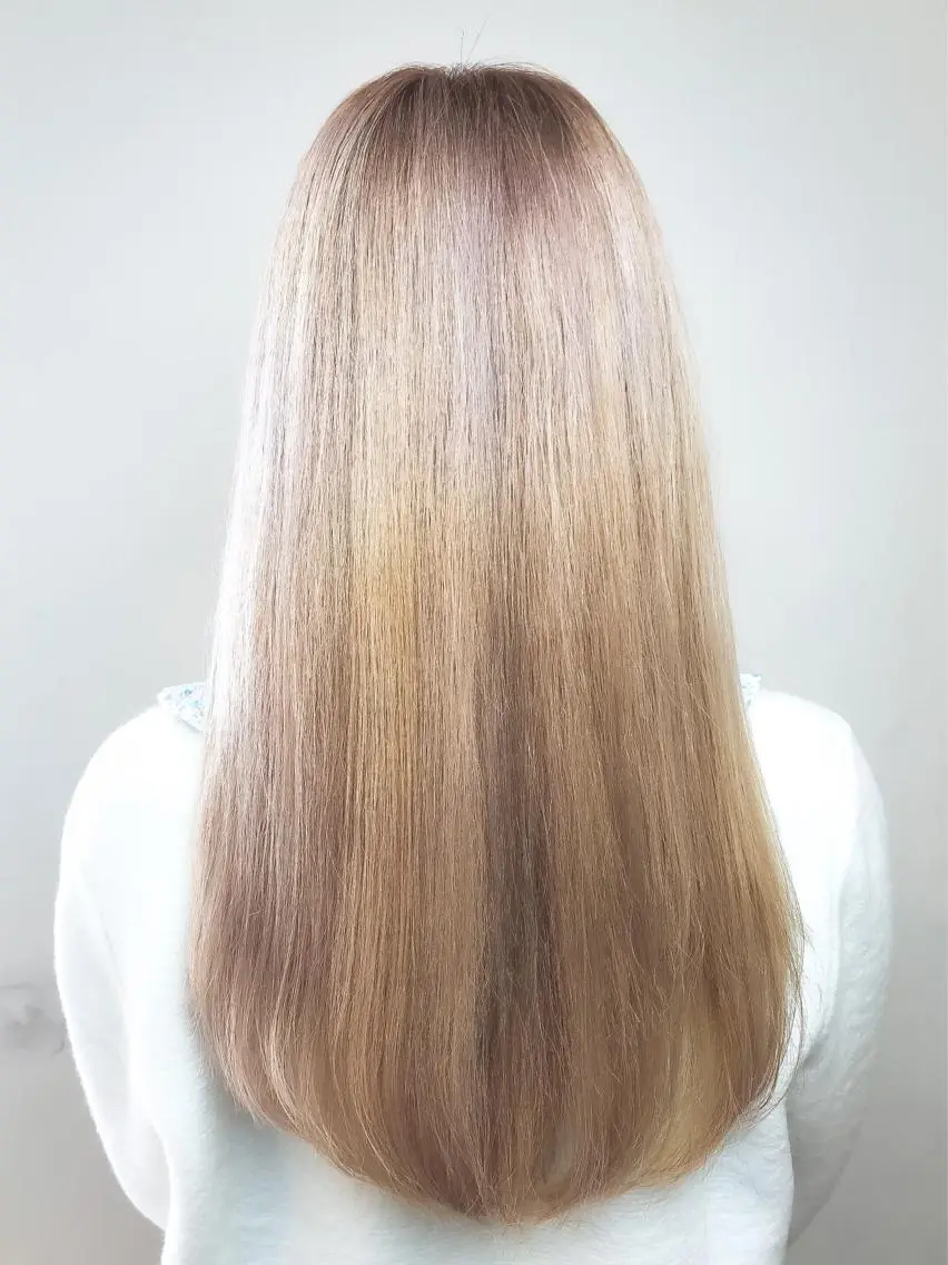ロング カラー ブロンド 外国人風カラー ヘアカラー ✨デザインカラー✨ ハイトーン　森貴章のヘアスタイル