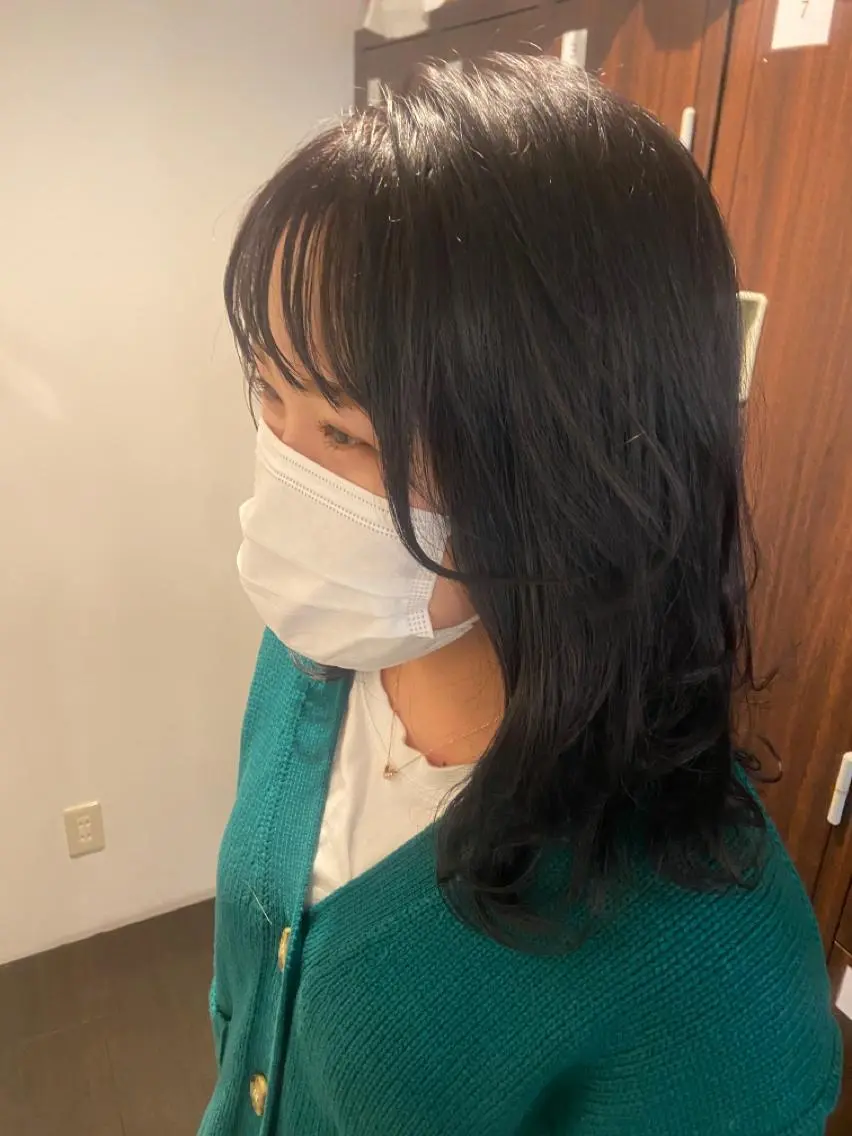 カラー パーマ ヘアアレンジ メンズ キッズ ネイル マツエク・マツパ アイブロウ メンズブリーチ メンズインナーカラー マッシュ メンズパーマ 黒髪 久木原 ゆりのヘアスタイル