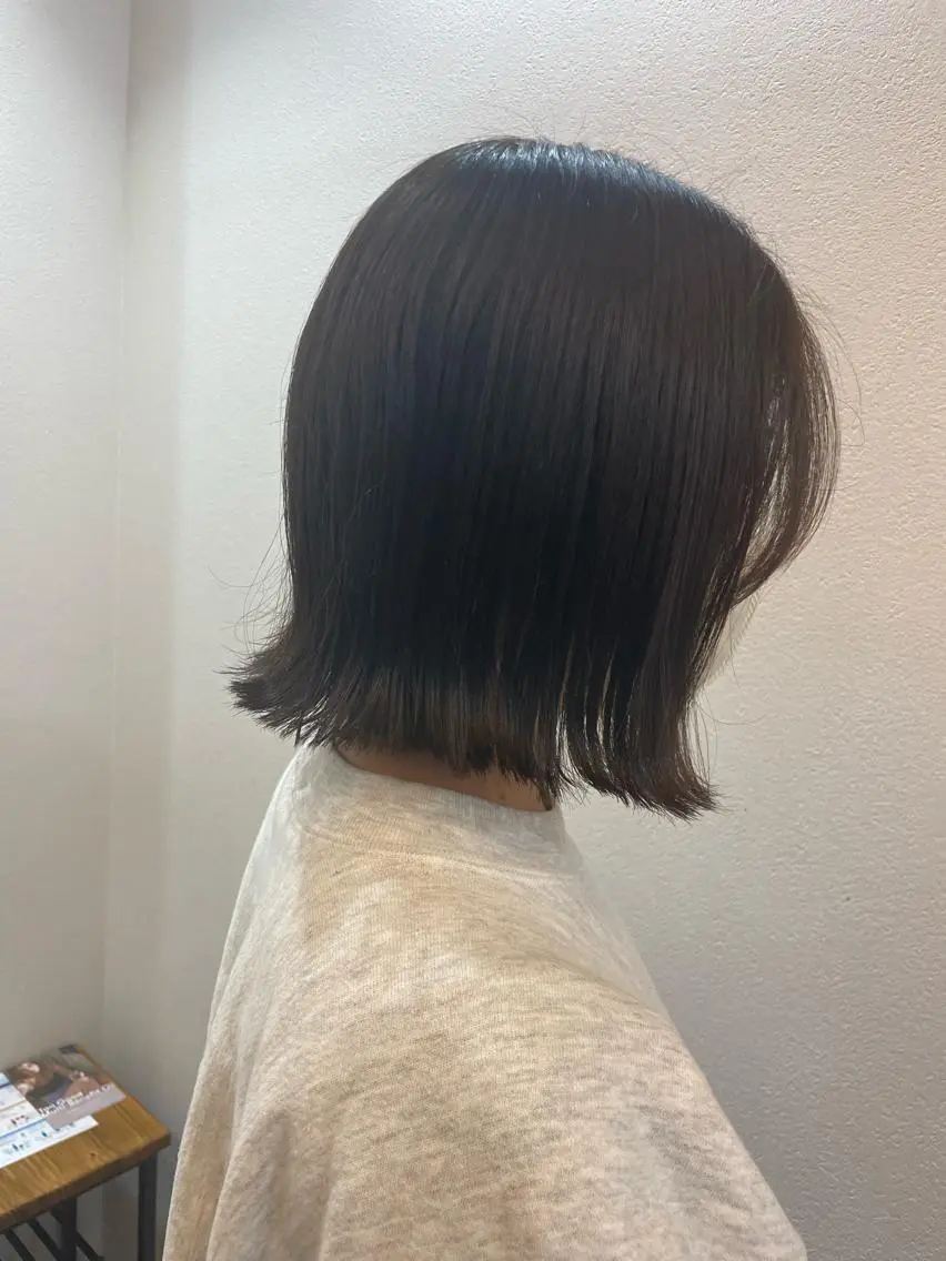 ミディアム ボブ 外ハネヘア カット ボブ/髪質改善/ soiナカジママドリのヘアスタイル