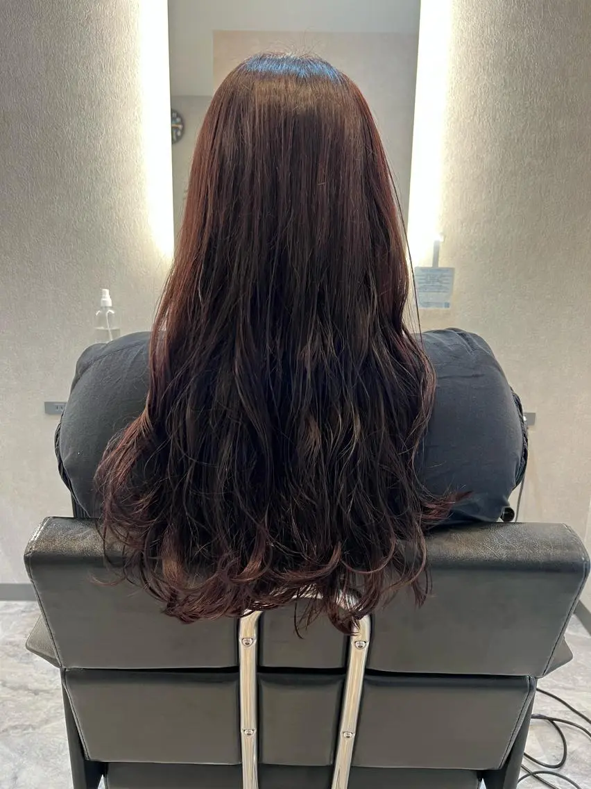 ロング カラー ピンクカラー バイオレットカラー バイオレットピンク イケダ ハルカのヘアスタイル