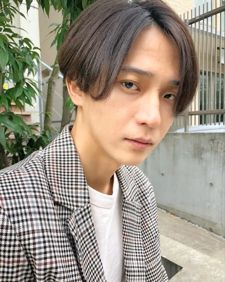 ミディアム メンズ🍃ナチュラル 韓国風ヘアRENのヘアスタイル