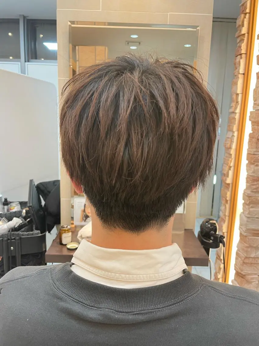ショート 新籾 尚哉のヘアスタイル