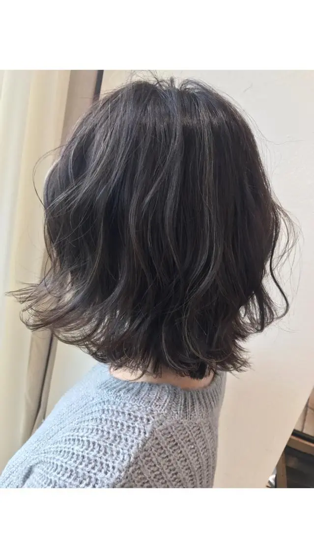 セミロング カラー ✨大人ショート特化 /カットモデル/銀座のヘアスタイル