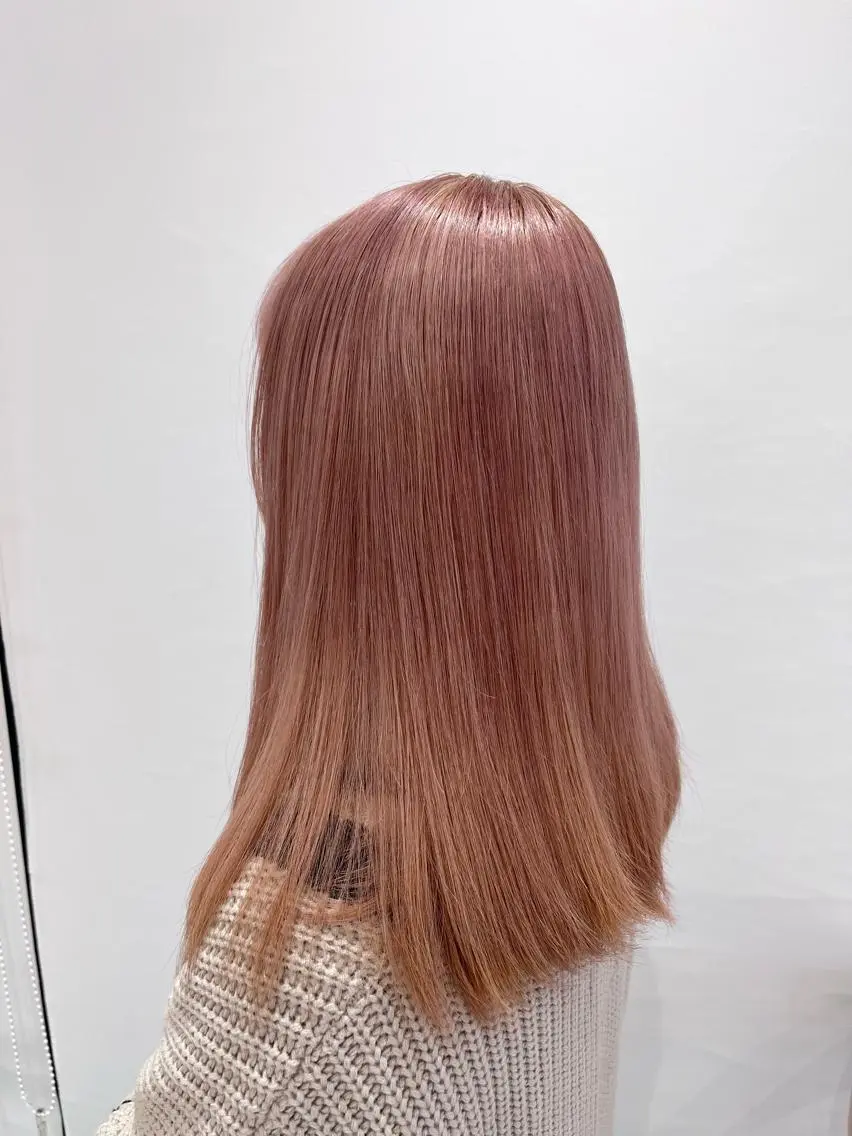 セミロング SAKURA 顔まわり/髪質改善のヘアスタイル