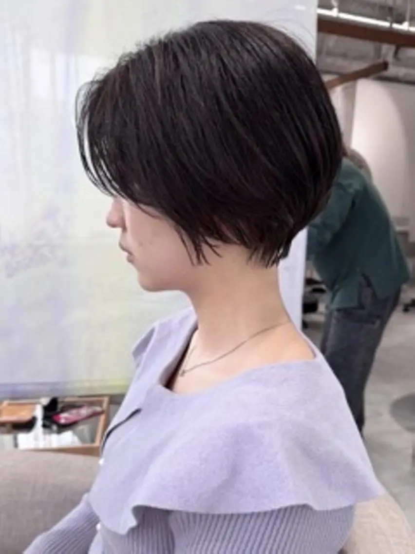 ショート 似合わせカット ショートヘア 小顔カット カット 白髪ぼかし×ショート 稲垣 圭祐のヘアスタイル