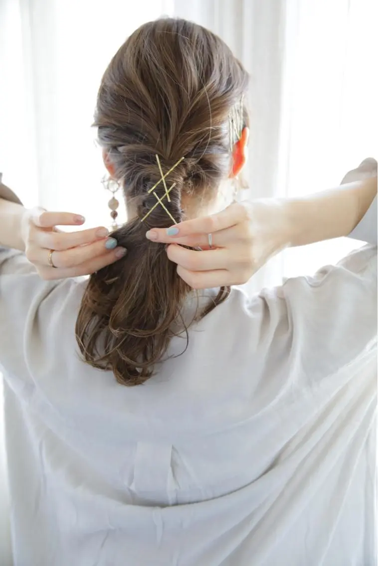 セミロング ヘアアレンジ ヘアセット 🦖鶴岡 香純🦖のヘアスタイル
