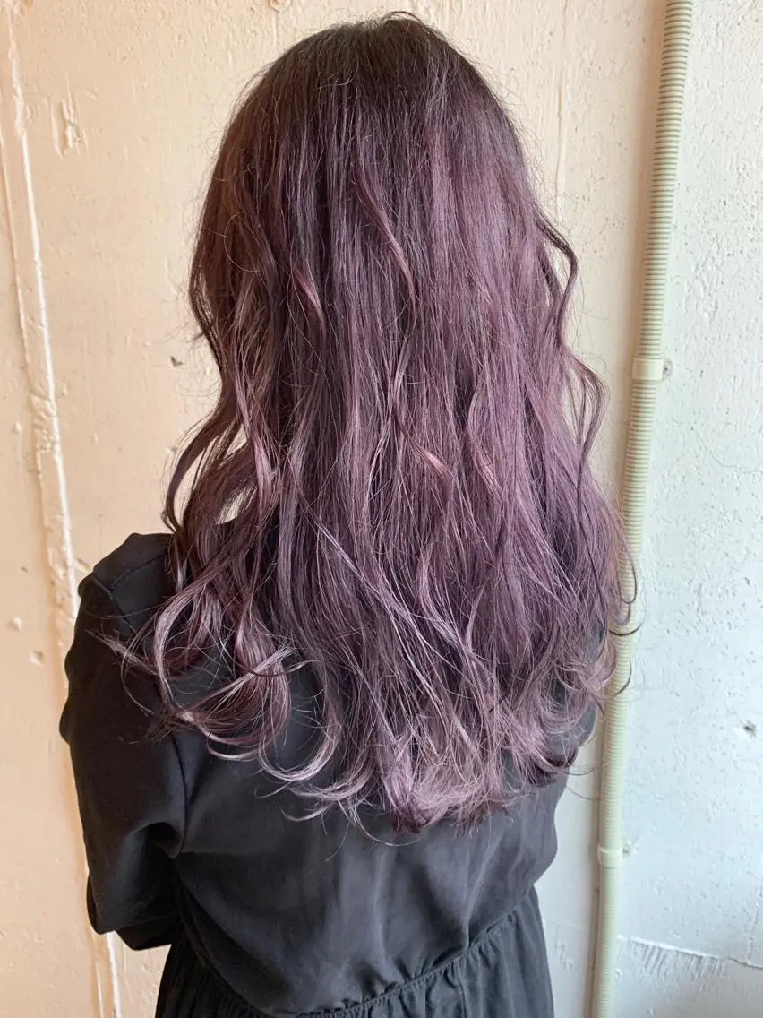 ロング カラー ベージュカラー ブリーチ カット ヘアカラー トリートメント レイヤー/大人メンズ パーマ🌀 平島拓也のヘアスタイル