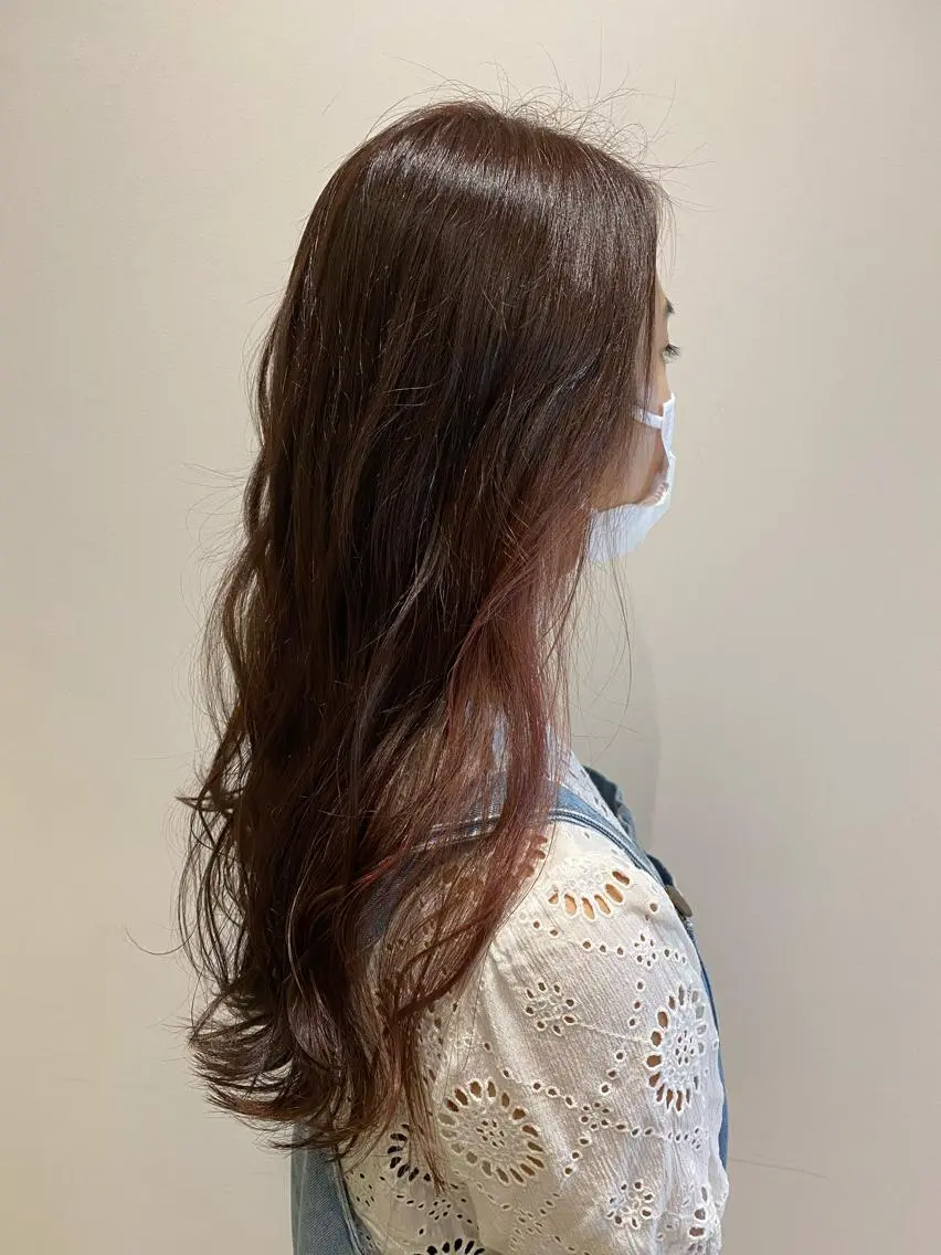 ロング カラー イルミナカラー ピンクカラー ロング 艶髪🌿美髪 大塚礼乃【西荻窪】のヘアスタイル