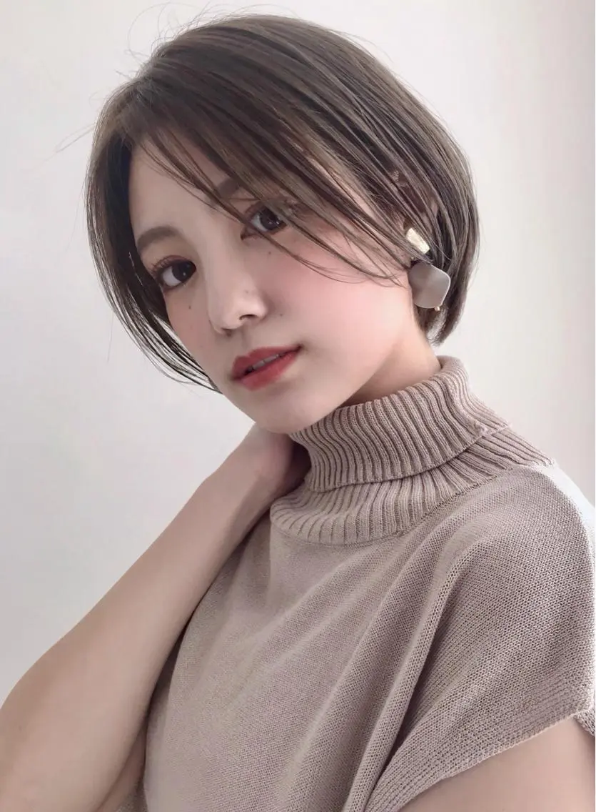 ショート 髪質改善 似合わせカット ショートヘア 縮毛矯正 トリートメント カット ヘアカラー トリートメント 艶髪ショートの匠✂️ 錦糸町佐藤店長のヘアスタイル
