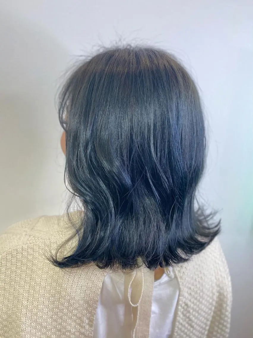 ミディアム カラー ヘアアレンジ ハイライトカラー ハイライト カット ヘアカラー トリートメント Luzir⭐︎ GEN⭐︎のヘアスタイル