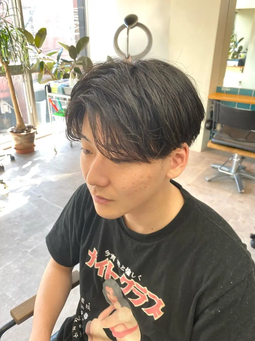 パーマ メンズ メンズパーマ ニュアンスパーマ カット トリートメント シャドウパーマ/ 波巻パーマYu-Kiのヘアスタイル