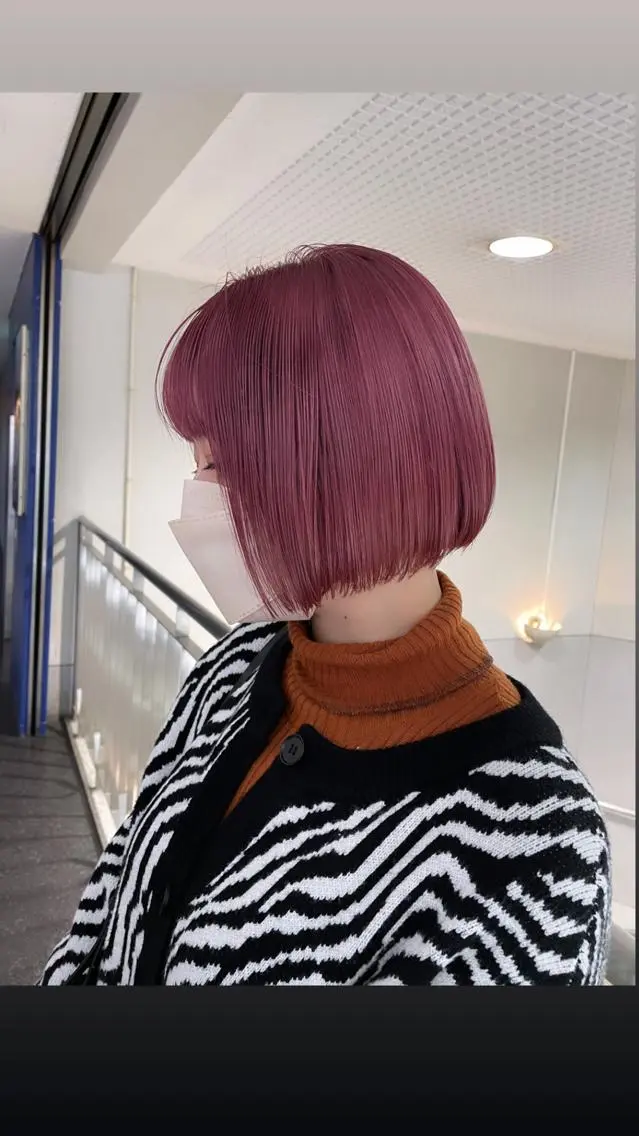 ショート カラー ヘアカラー トリートメント ブリーチカラー🌈 石垣翔太のヘアスタイル