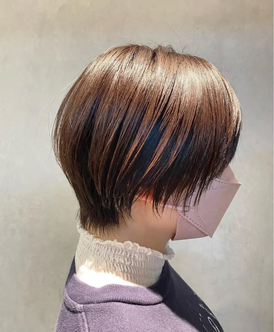 ショート カラー カット ヘアカラー トリートメント 🍃ショートヘア🍃 北林春樹のヘアスタイル