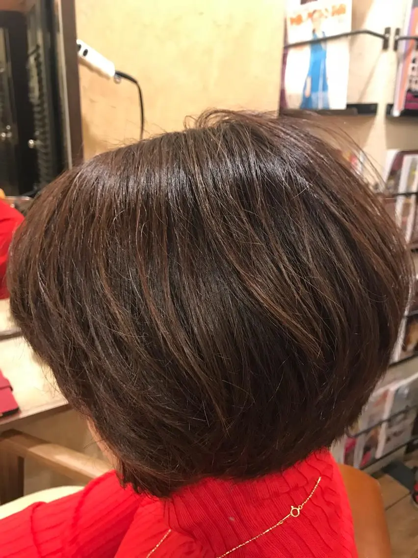 ショート カラー ヘアカラー トリートメント 浅野 順一のヘアスタイル