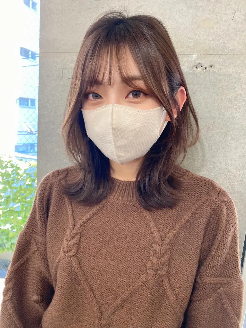 ミディアム カラー 似合わせレイヤー 🇰🇷荒木洋文のヘアスタイル