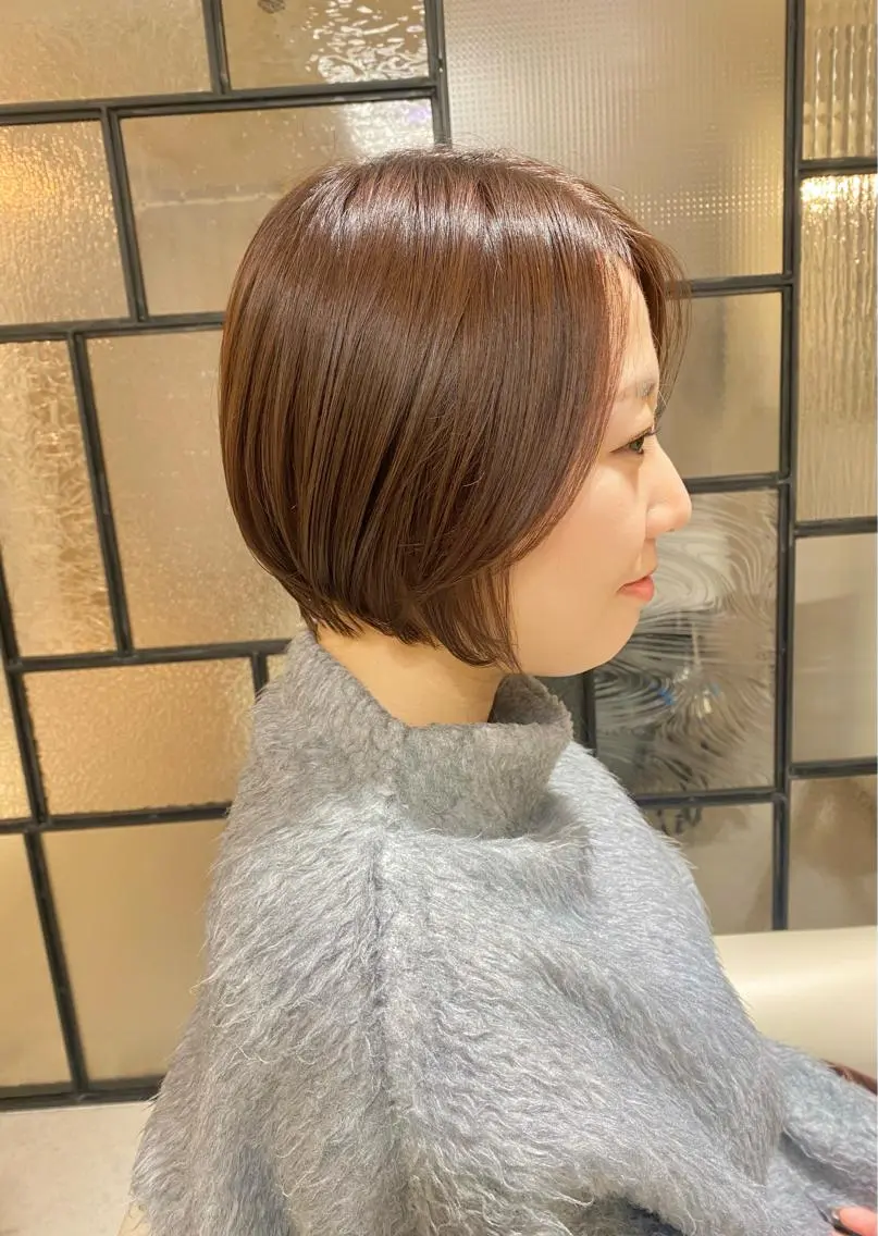 ショート カラー カット ヘアカラー トリートメント 安永 涼のヘアスタイル