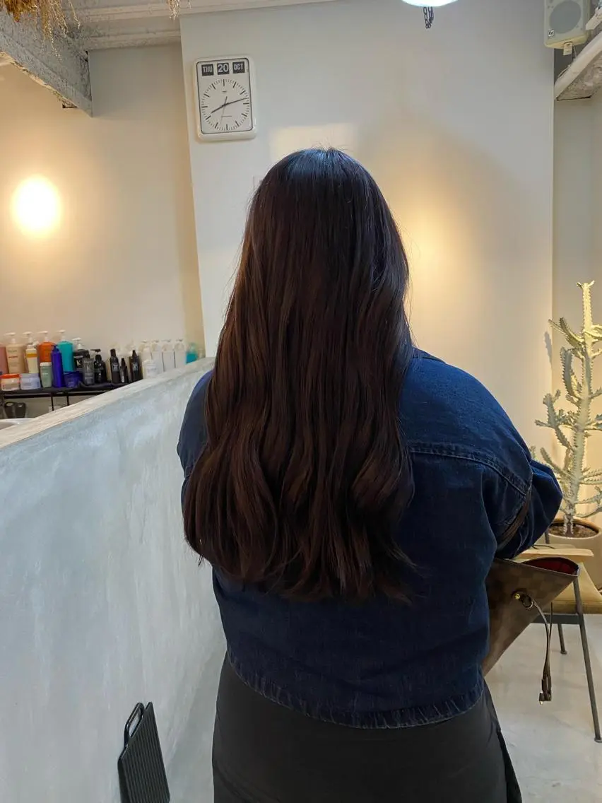 ロング カラー レイヤーカット/ ダブルカラーサクライのヘアスタイル