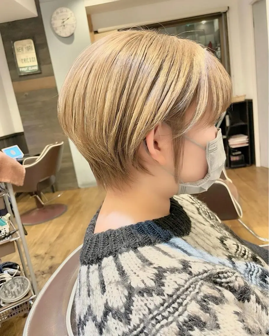 ショート カラー カット ヘアカラー トリートメント ヘアセット limit陽平 ショート/ボブのヘアスタイル
