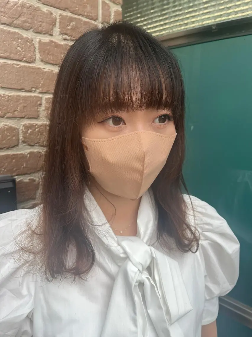 セミロング カラー パーマ ヘアアレンジ メンズ キッズ ネイル マツエク・マツパ アイブロウ 久木原 ゆりのヘアスタイル
