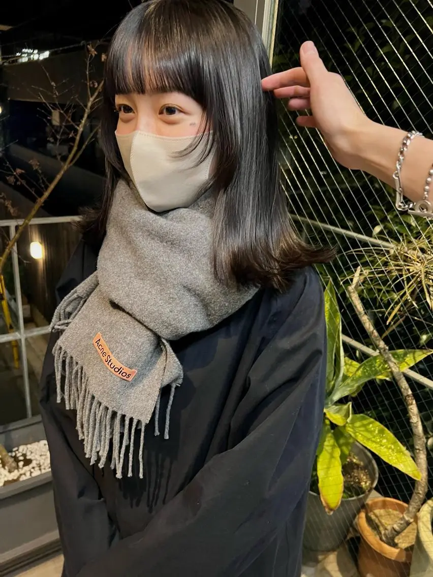 ミディアム 顔周りカット カット sakoda shunkiのヘアスタイル