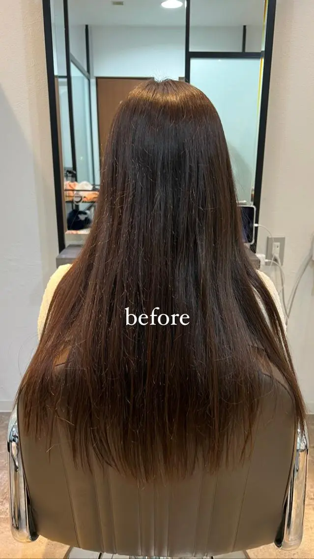 ロング トリートメント 似合わせヘア🫶🏻 つきいてるみのヘアスタイル