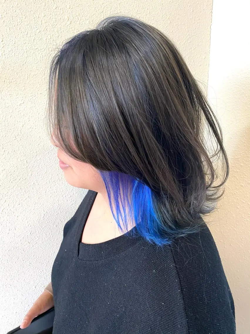 ミディアム カラー ヘアカラー トリートメント 中川 茜里のヘアスタイル