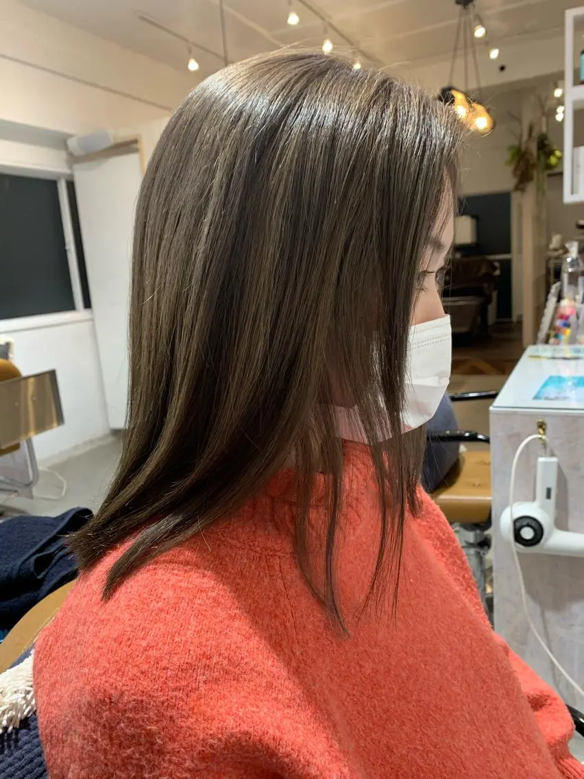 ミディアム カラー ヘアアレンジ メンズ ネイル ヘアカラー トリートメント Sia中野新橋 『JUNYA』のヘアスタイル