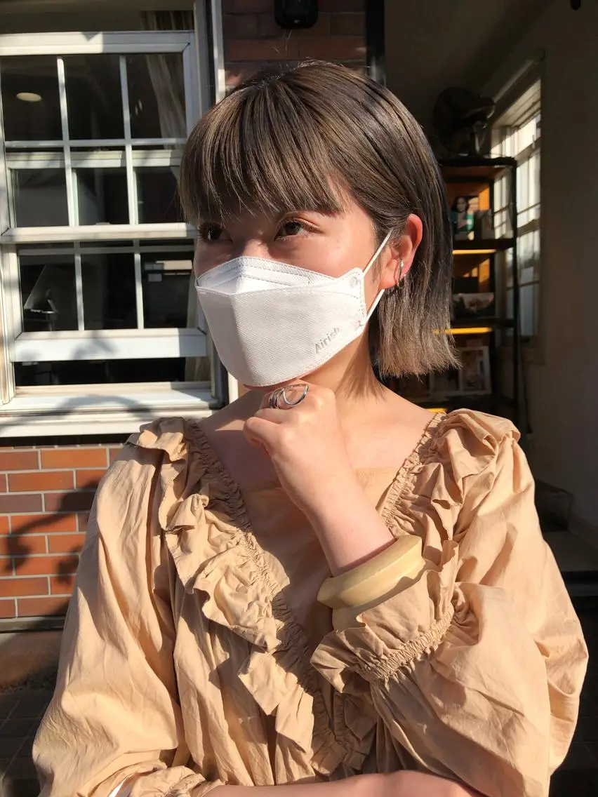 ミディアム カラー eri kinjoのヘアスタイル