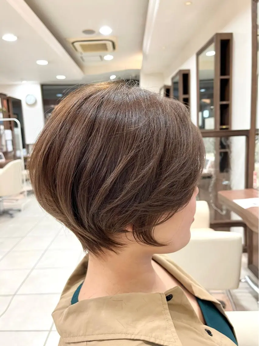 ショート ショートボブ ハンサムショート ボブ くびれヘア ハイライト カット ヘアカラー トリートメント 《大人気髪質改善》 プログレス国分寺店のヘアスタイル